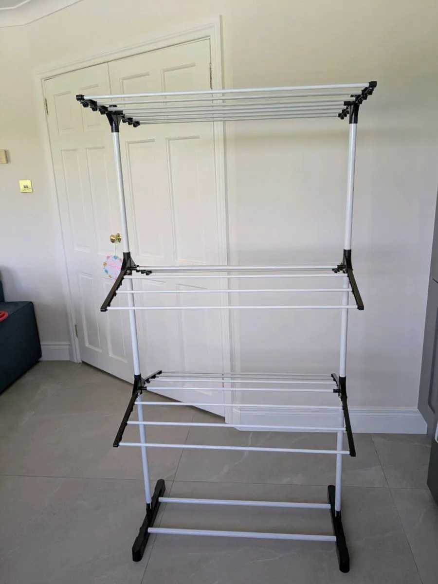 3 Tier Clothes Airer - Image 1