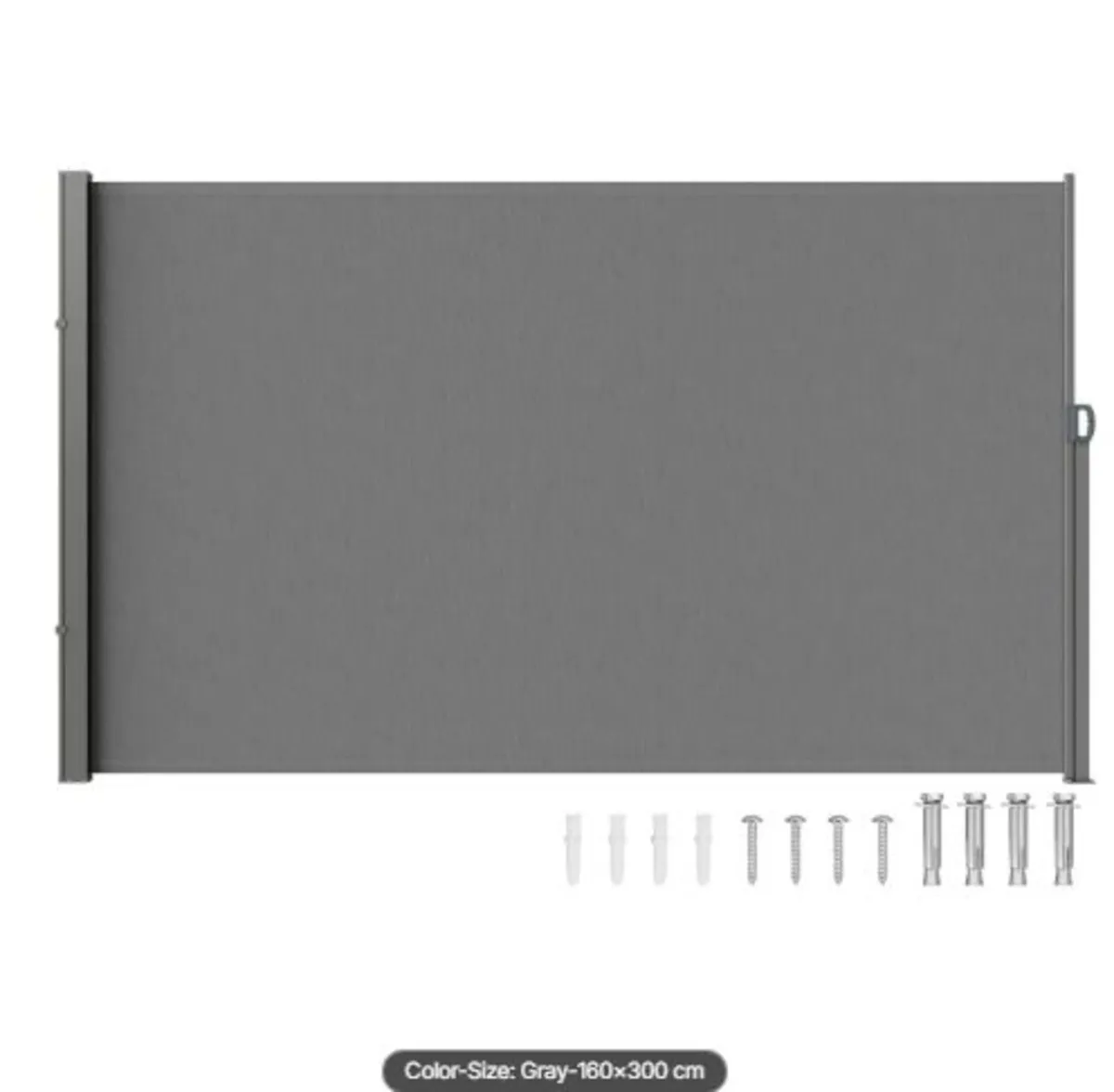Retractable Side Awning,63''x118''Outdoor Privacy - Image 1