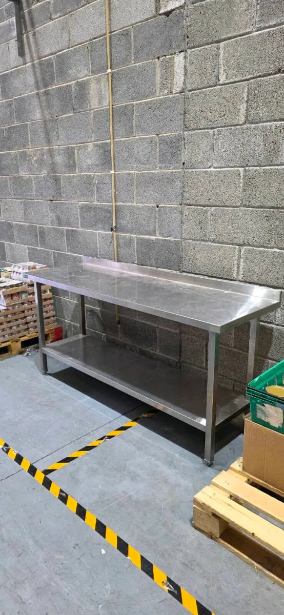 Commercial stainless steel kitchen counter worktop - Image 1