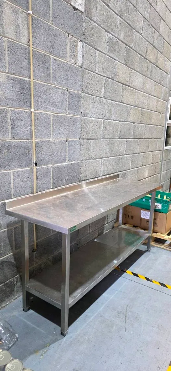 Commercial stainless steel kitchen counter worktop - Image 2