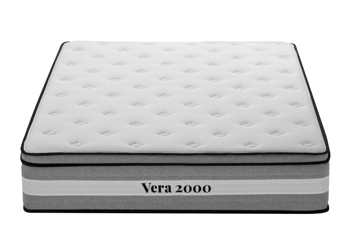 New 12 Inch Vera Pillowtop Pocket Spring Mattress - Image 1
