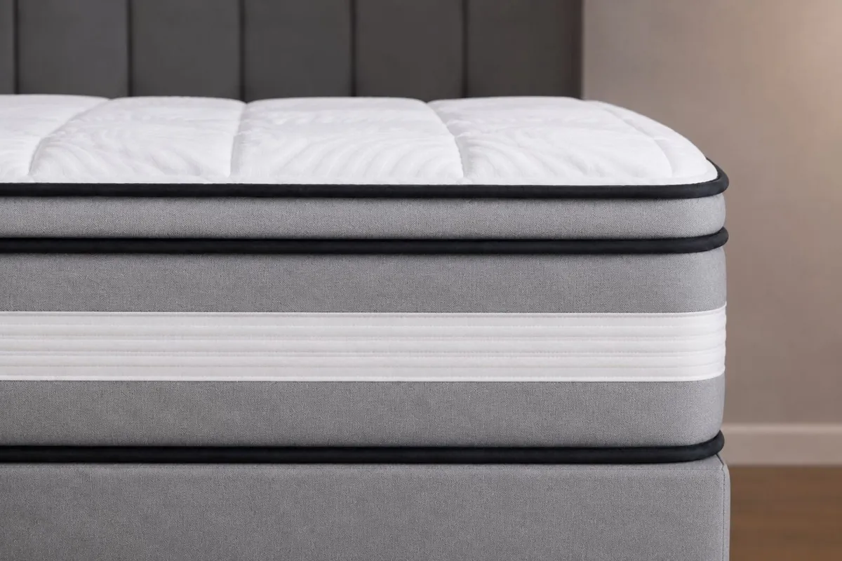 New 12 Inch Vera Pillowtop Pocket Spring Mattress - Image 4