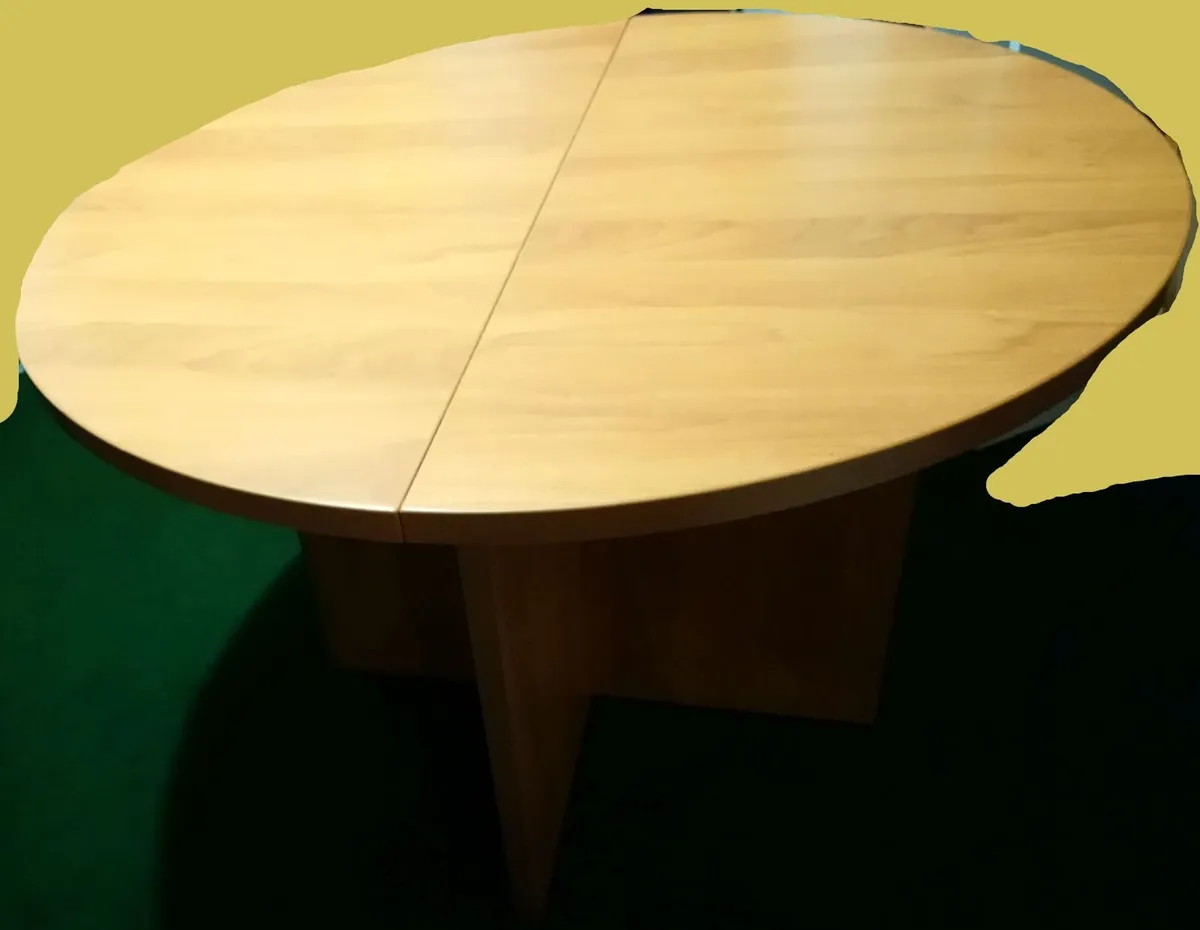 DELLA ROVERE ITALY wooden round table 110cm office - Image 2