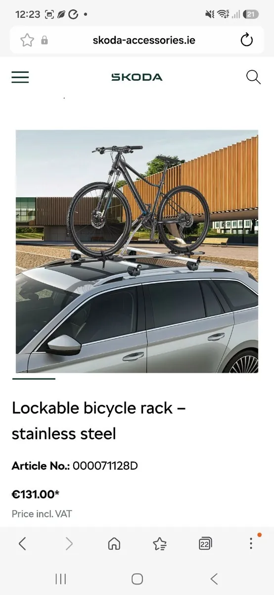 Skoda Brand bike rack - Image 1