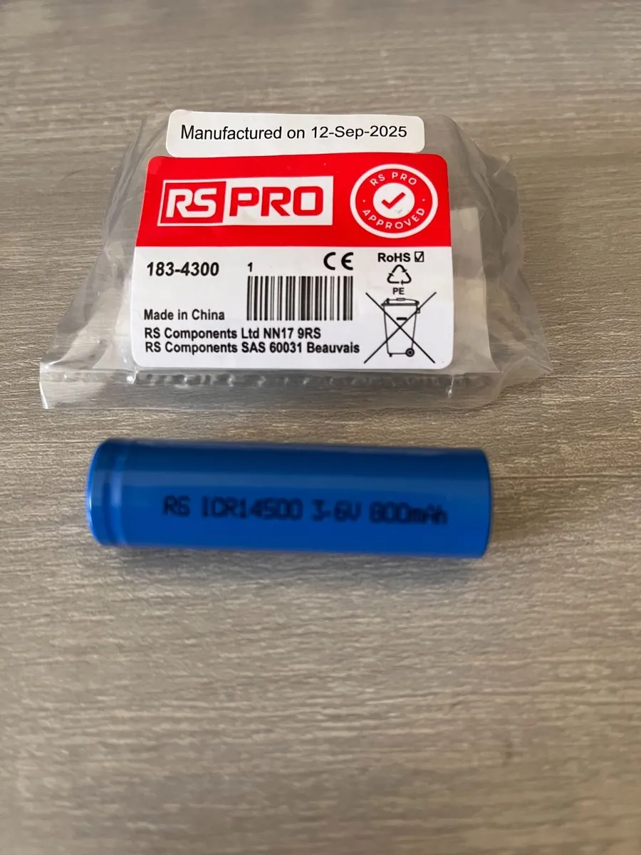 Lithium Rechargeable Battery 820mAh - Image 2