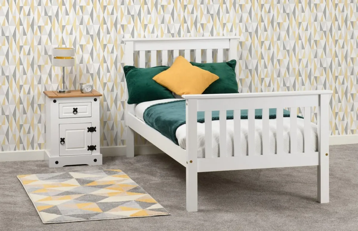Single & Double Monaco High Foot End Beds - Image 1