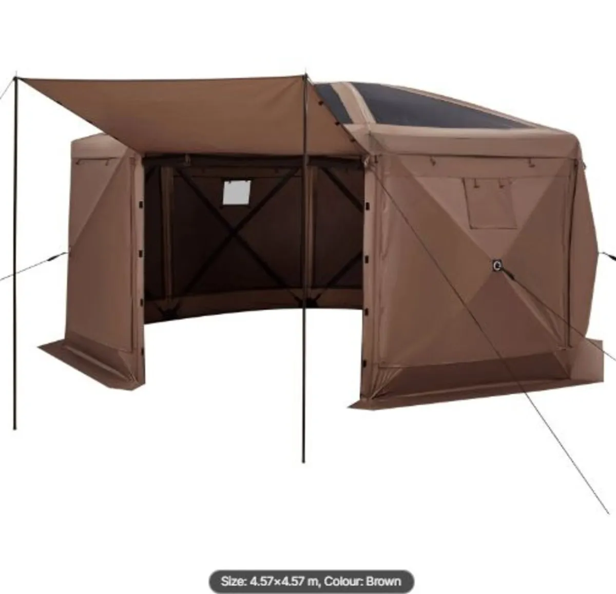 Pop up Gazebo Screen Tent,4.57x4.57 m Large 8-Side - Image 3