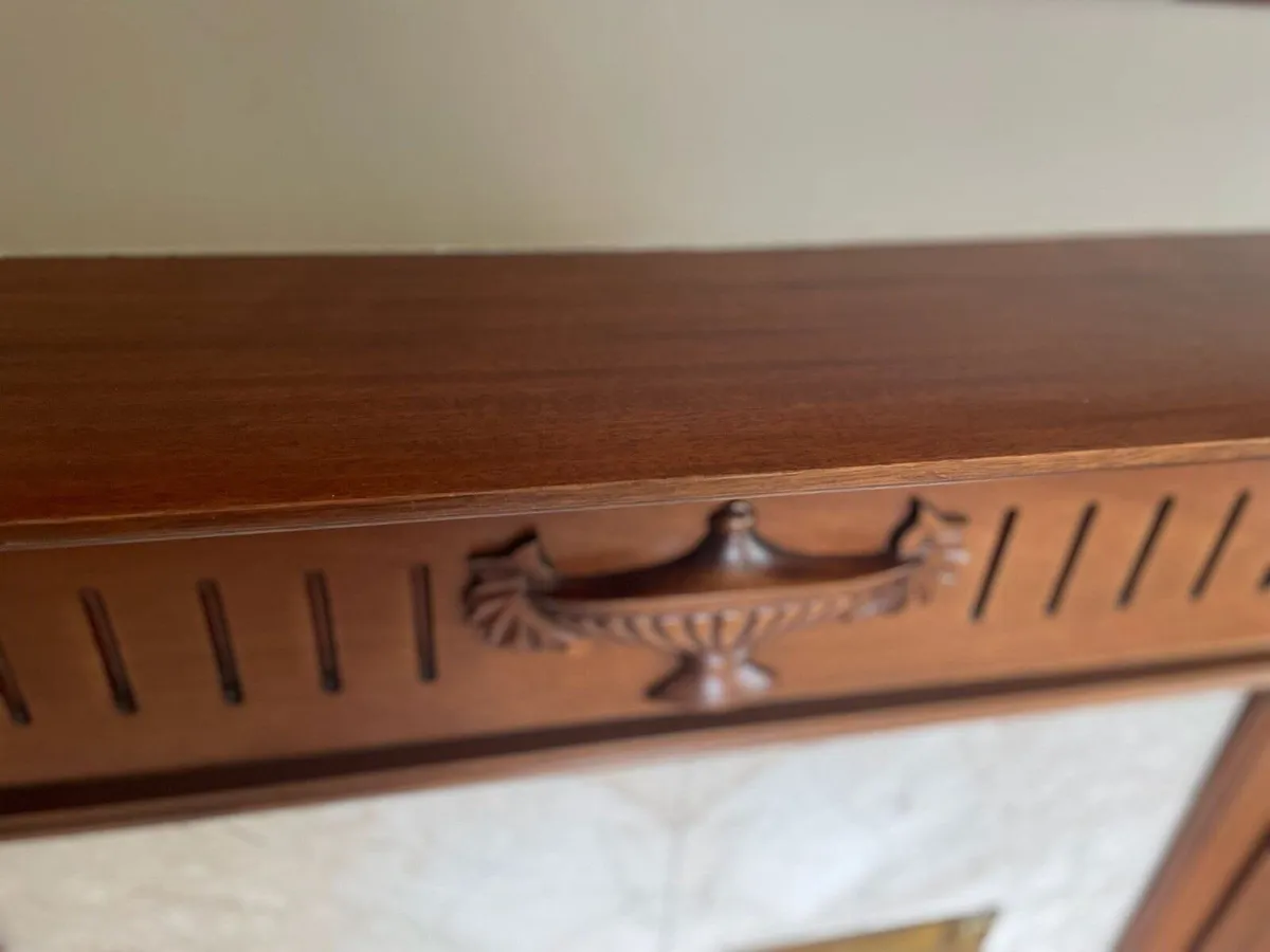 Mahogany Wooden Fireplace - Image 4