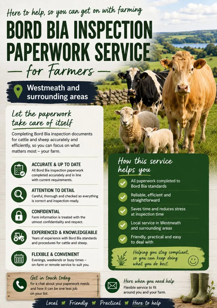 Bord Bia Inspection Paperwork