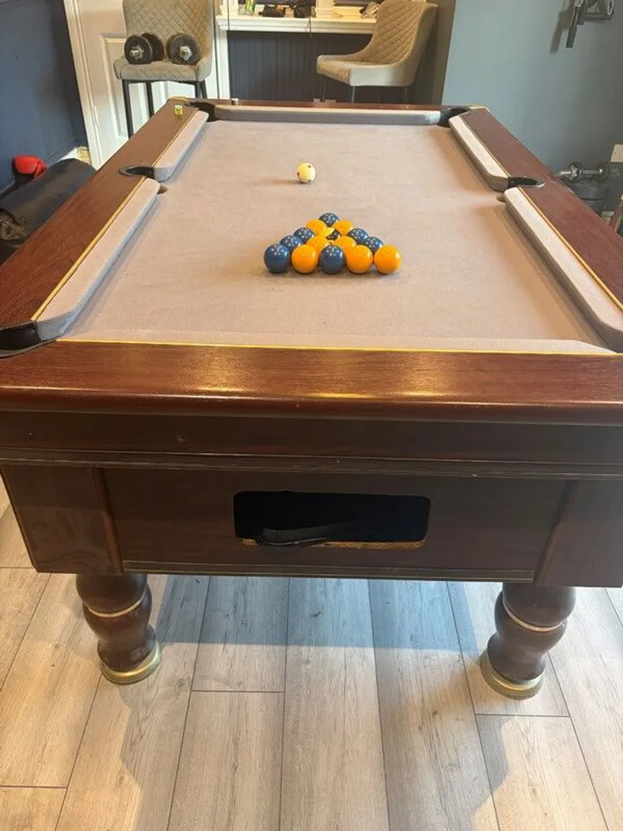 6 by 3ft Slate bed pool table - Image 4