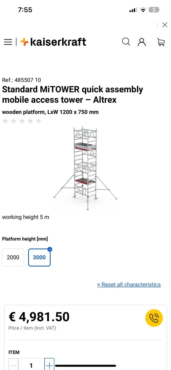 Aluminium scaffolding tower - Image 3