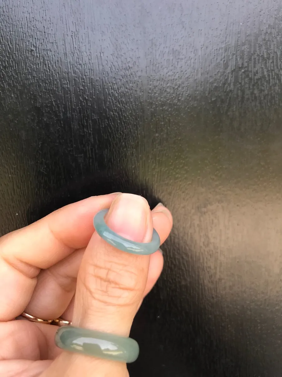 Natural Guatemala Jadeite Jade Ring (17mm) - Image 3
