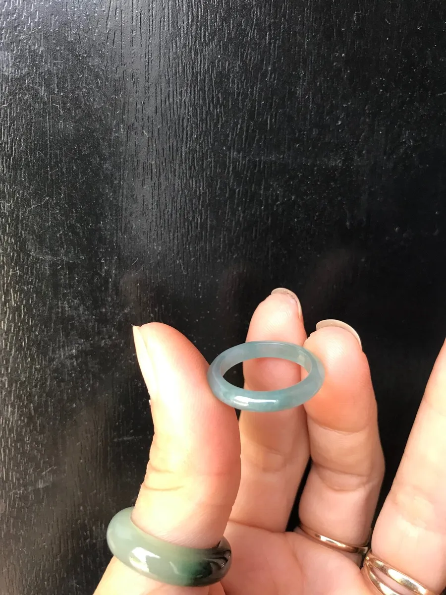 Natural Guatemala Jadeite Jade Ring (17mm) - Image 1