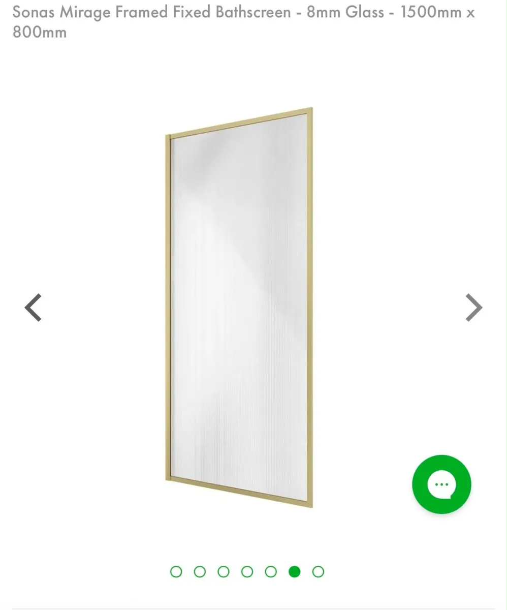 Sonas Mirage Framed Fixed Bathscreen - Image 2
