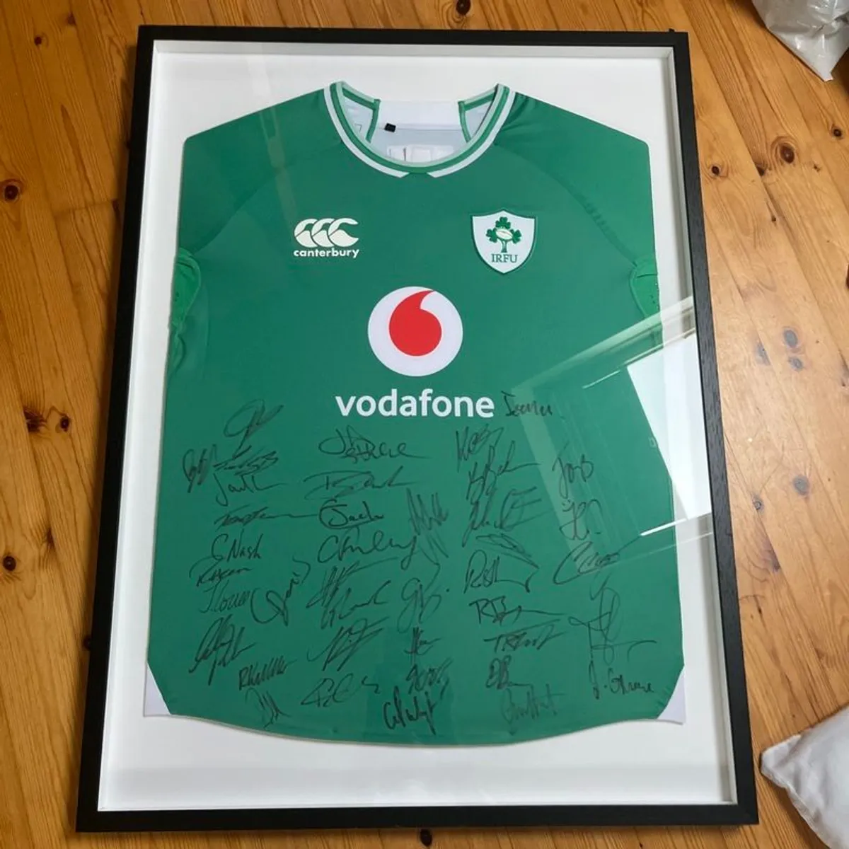 2023 Ireland Rugby Jersey - Signed , Framed & Certified - Image 1