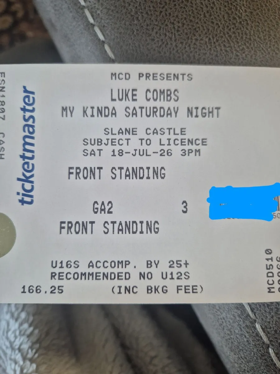 Luke Combs tickets - Image 1