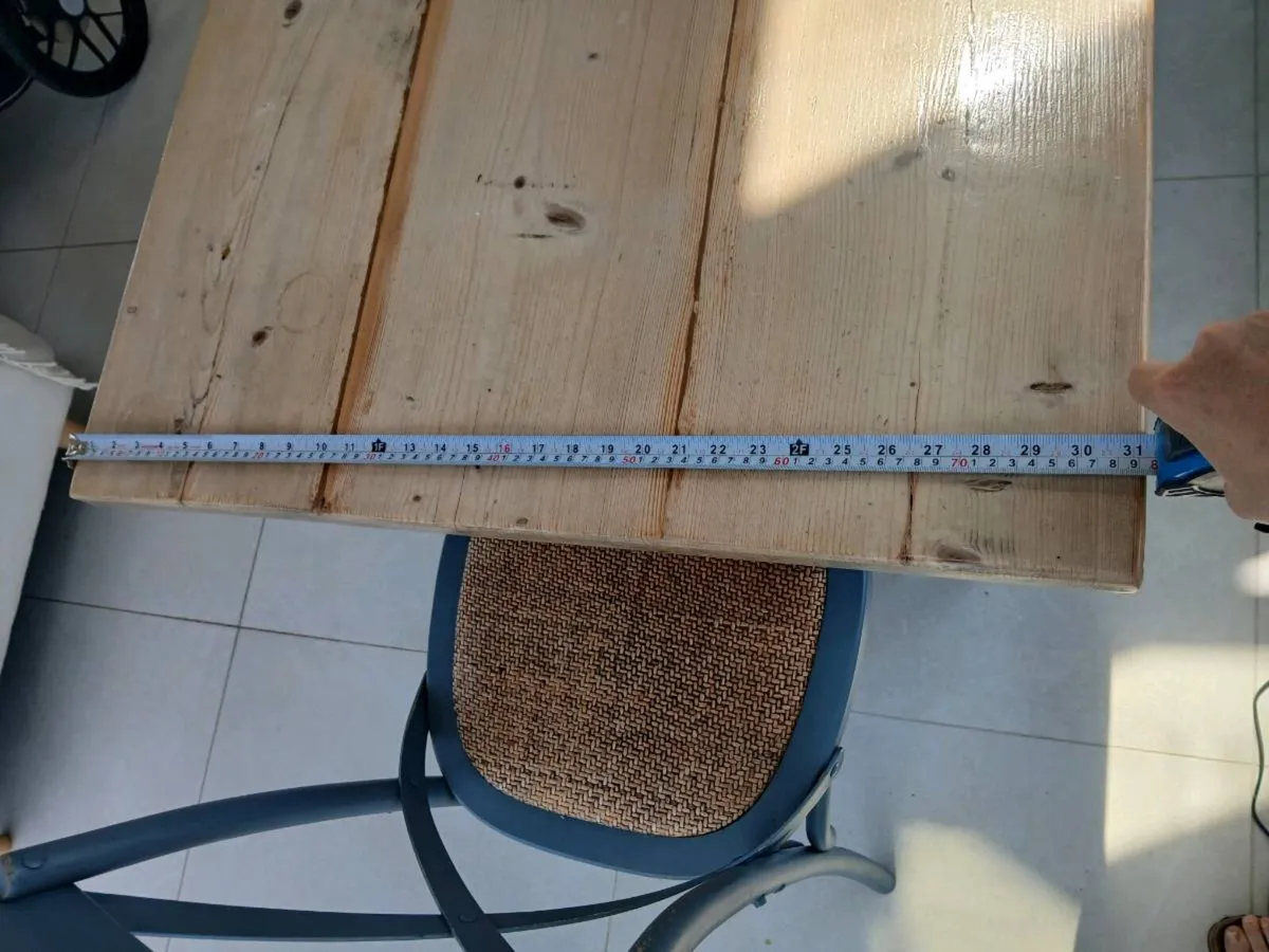 Antique Farmhouse pine Dining table - Image 4