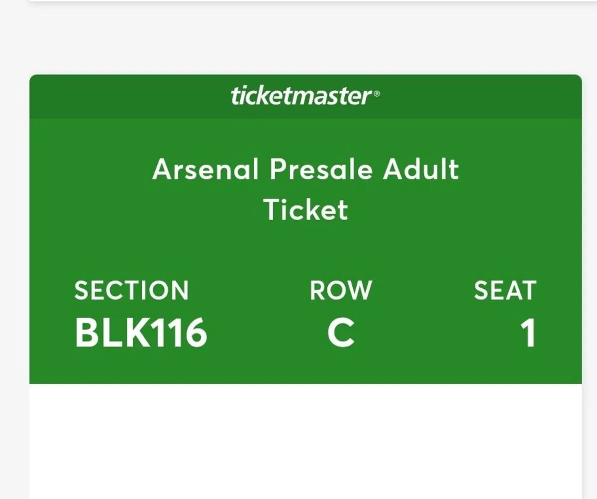 ARSENAL TICKETS WITH DUBLIN HOTEL STAY 2026 - Image 1