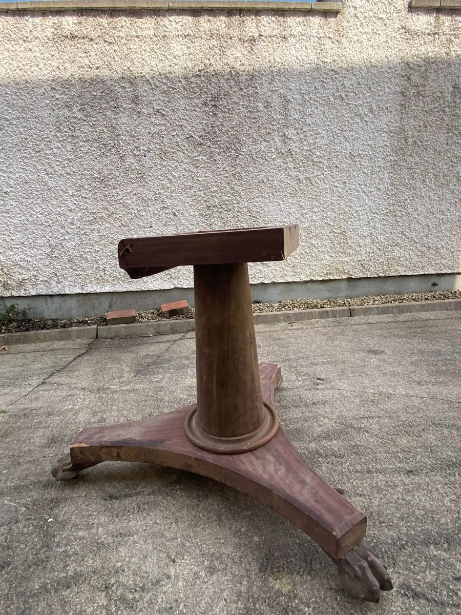 antique mahogany flip top table - Image 3