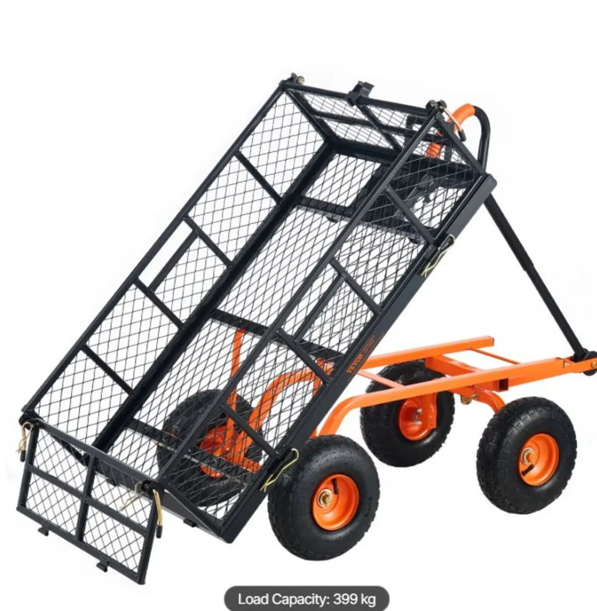 Heavy Duty Garden Dump Cart 399kg (880 lb) with Du - Image 3