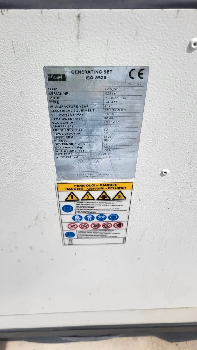 110KVA Trigen iveco engine genarator - Three phase - Image 3