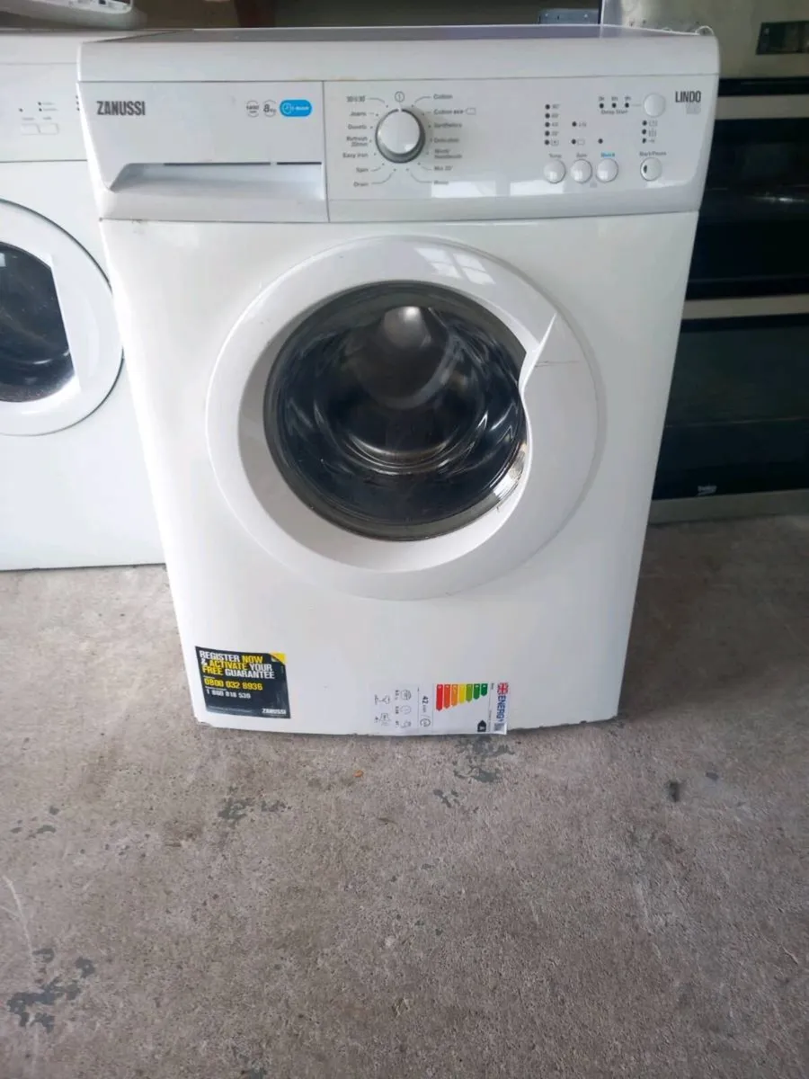 Zanussi 8kg washing machine 1400 spin - Image 1