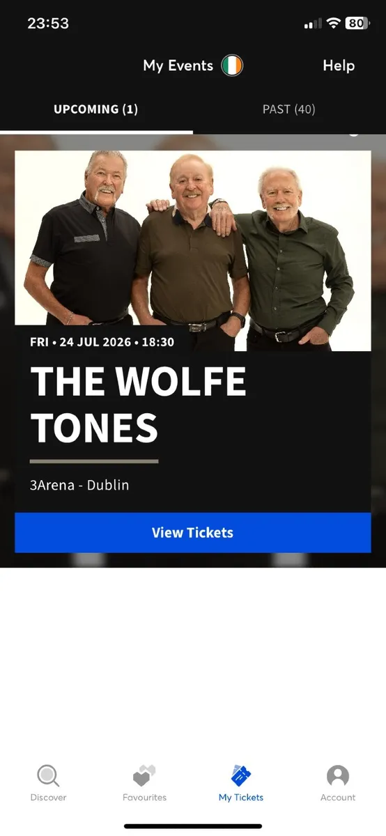 Tickets Wolfe tones