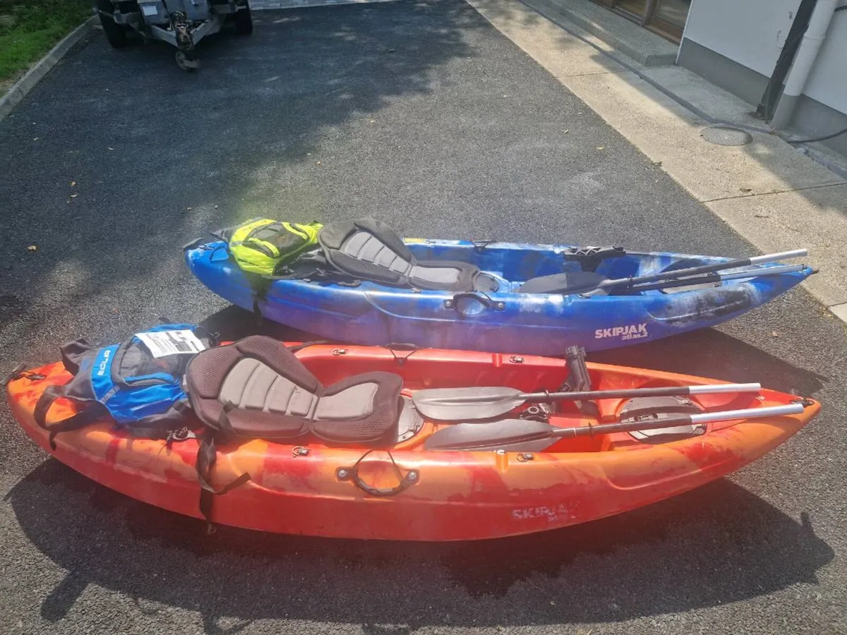 2 x Skipjak 9 foot kayaks - Image 1