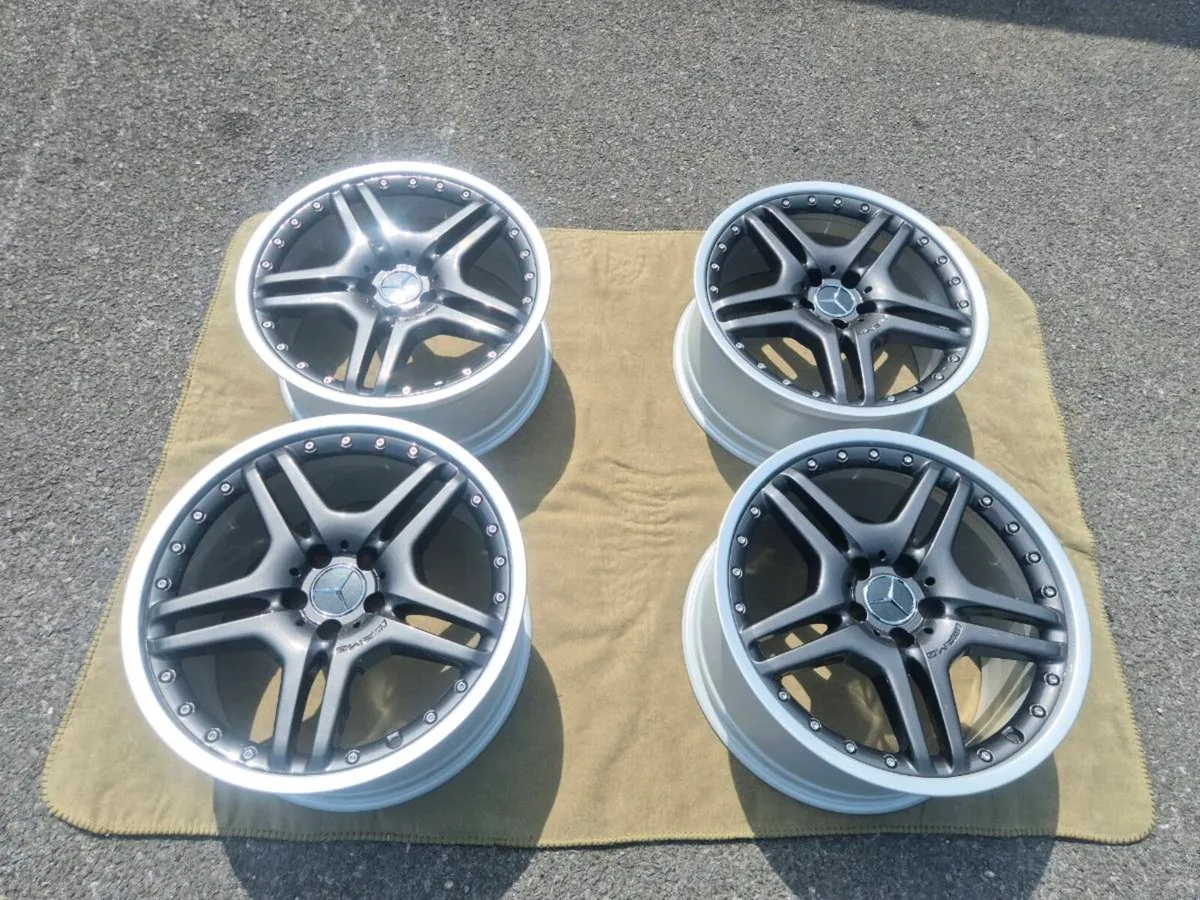 Oem AMG SL55 F1 two piece wheels. - Image 2