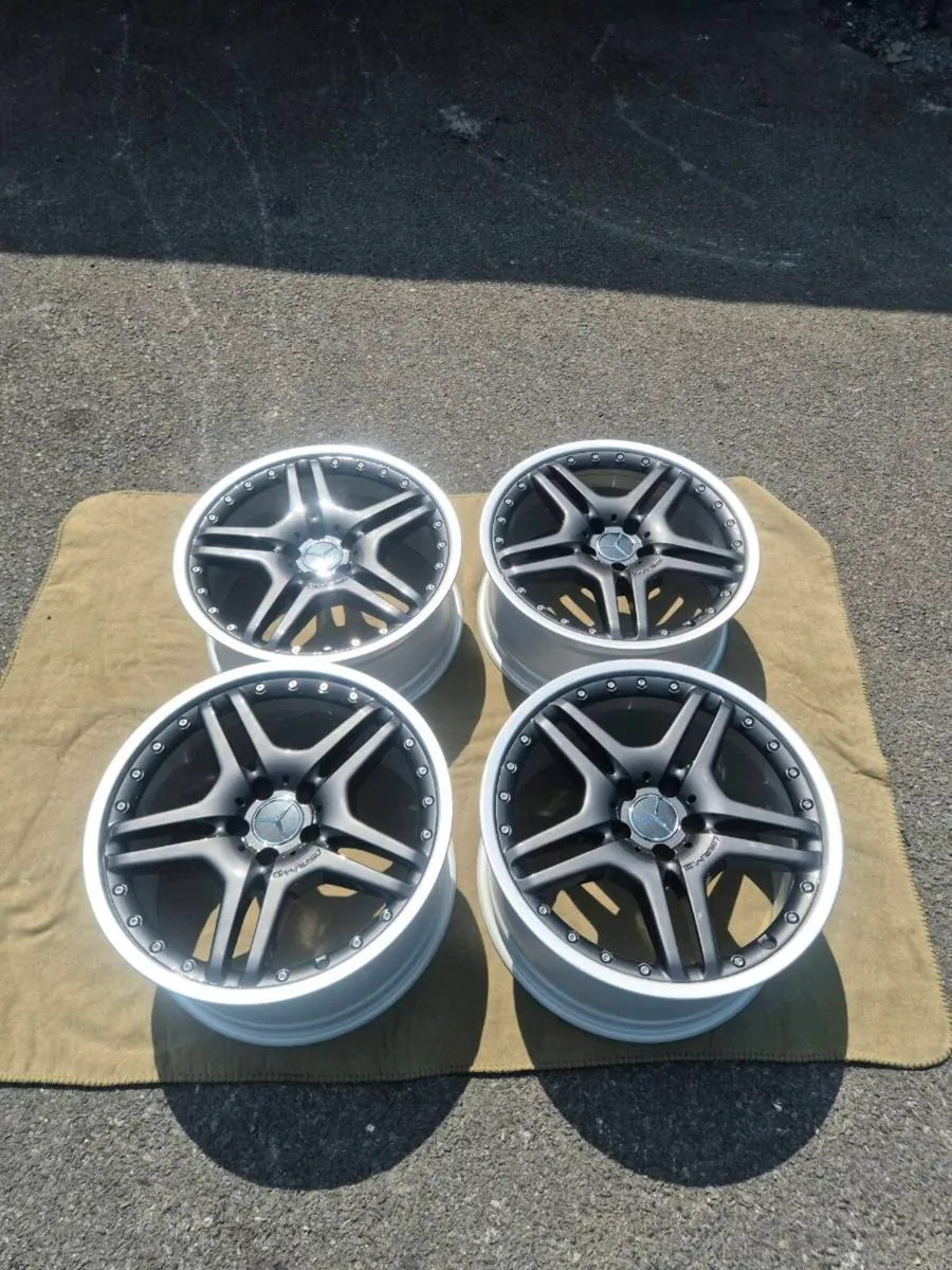 Oem AMG SL55 F1 two piece wheels. - Image 4