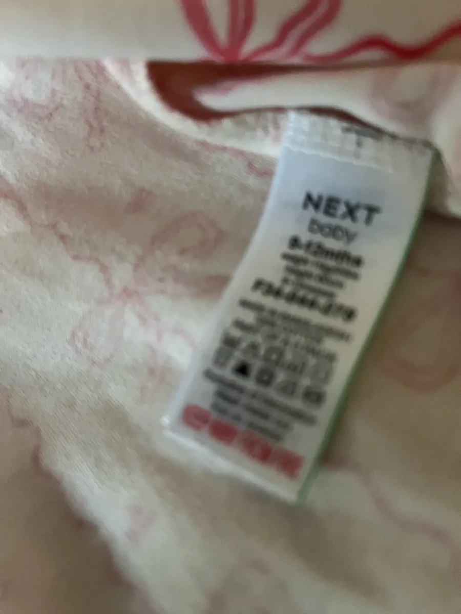 Girls set of two next sleeping suits 9/12 mths €4 - Image 3