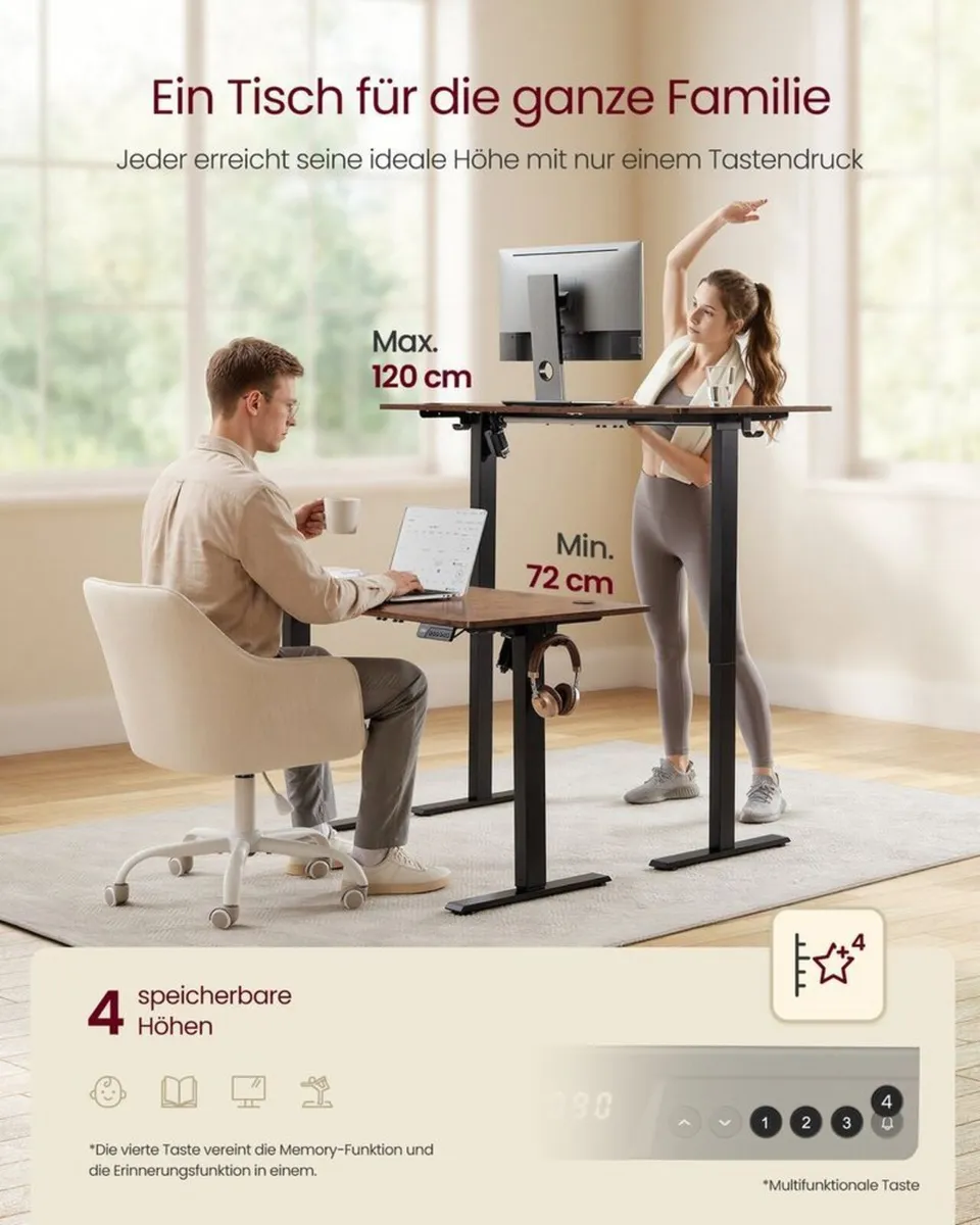 Electric Desk Large Premium 140cm - Image 4