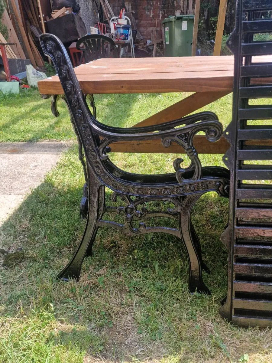 Cast iron Garden bench x2 - Image 2
