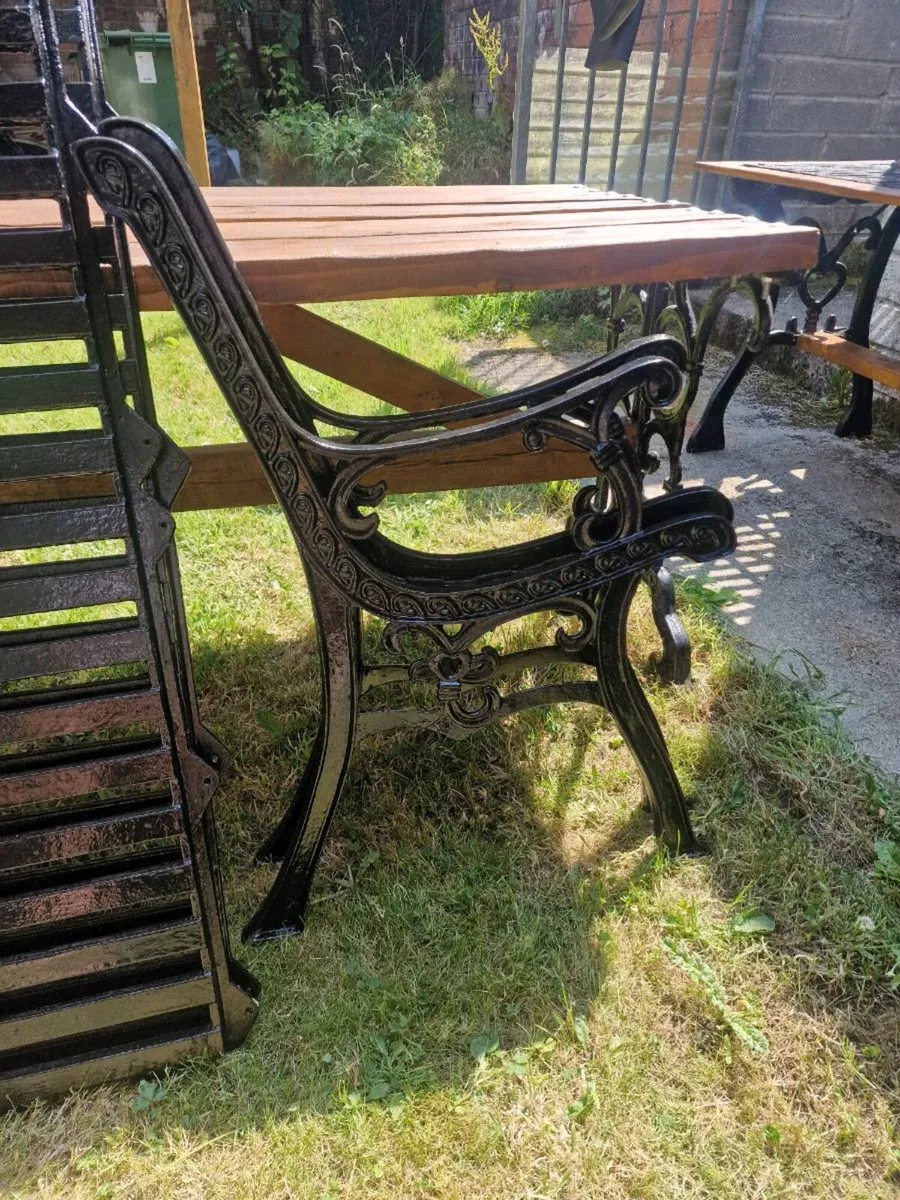 Cast iron Garden bench x2 - Image 3