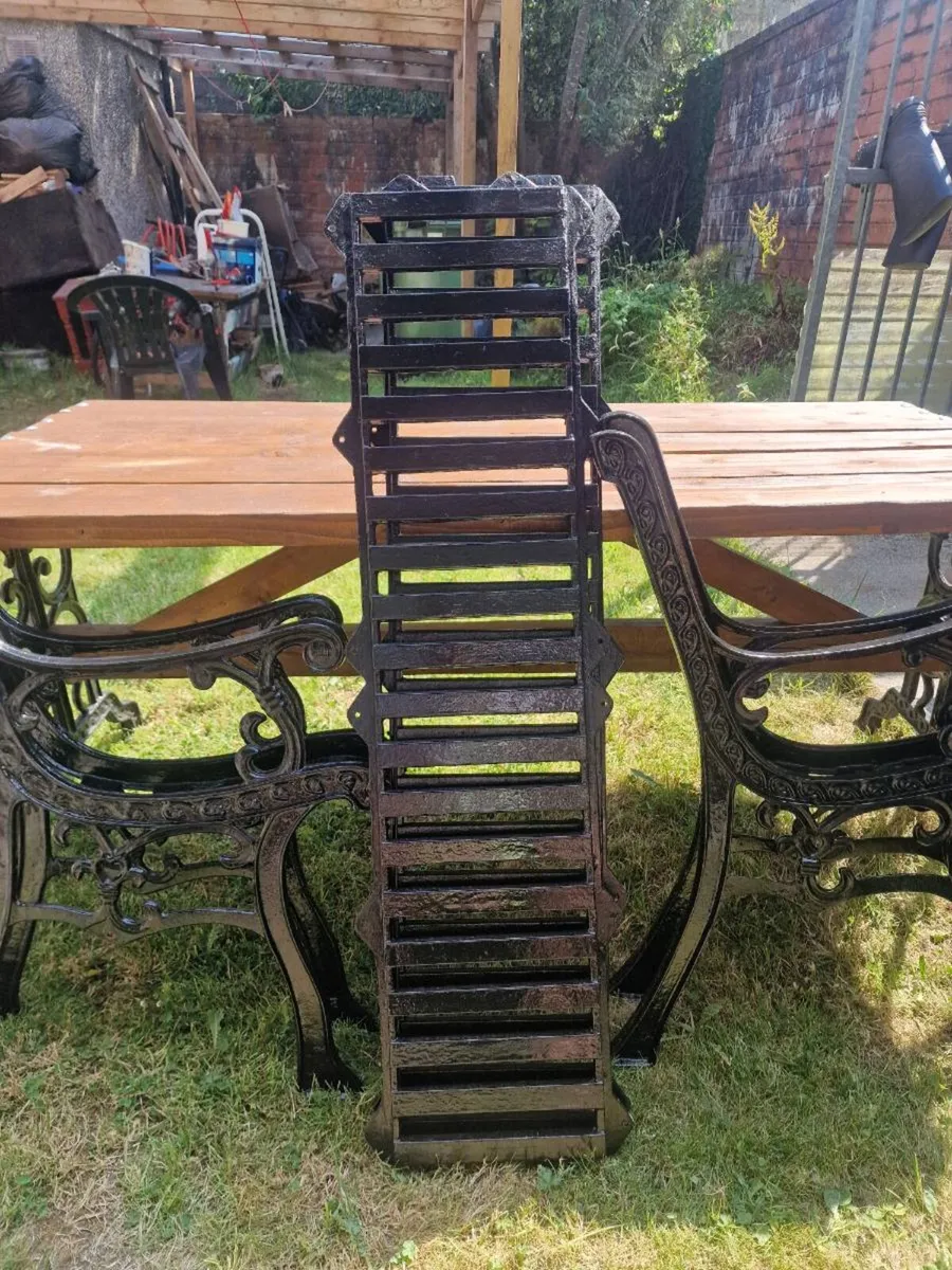 Cast iron Garden bench x2 - Image 4