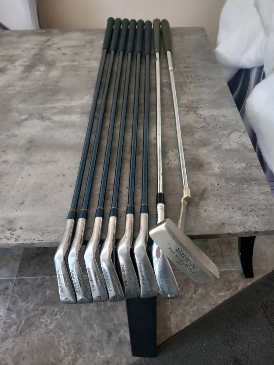 Golf irons and putter.  Left handed clubs - Image 2
