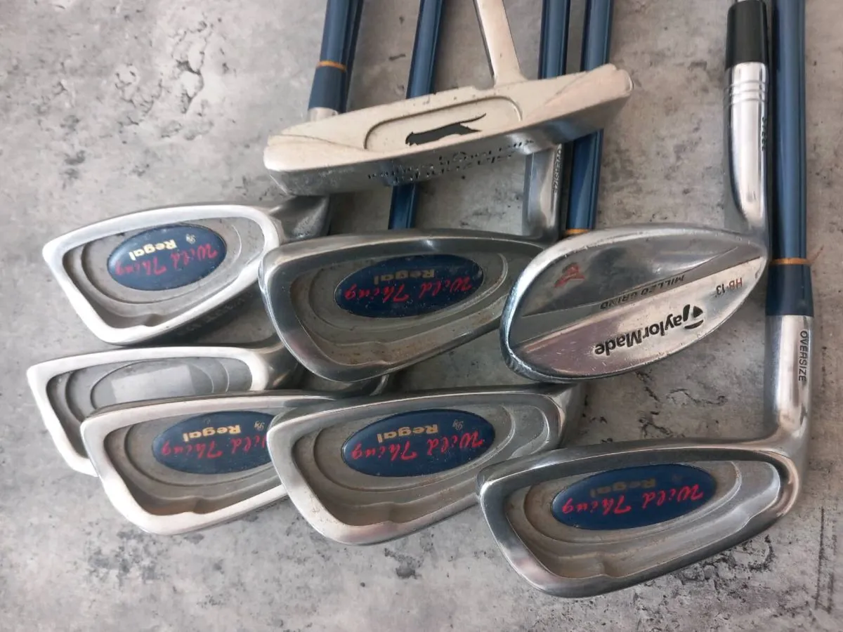 Golf irons and putter.  Left handed clubs - Image 4