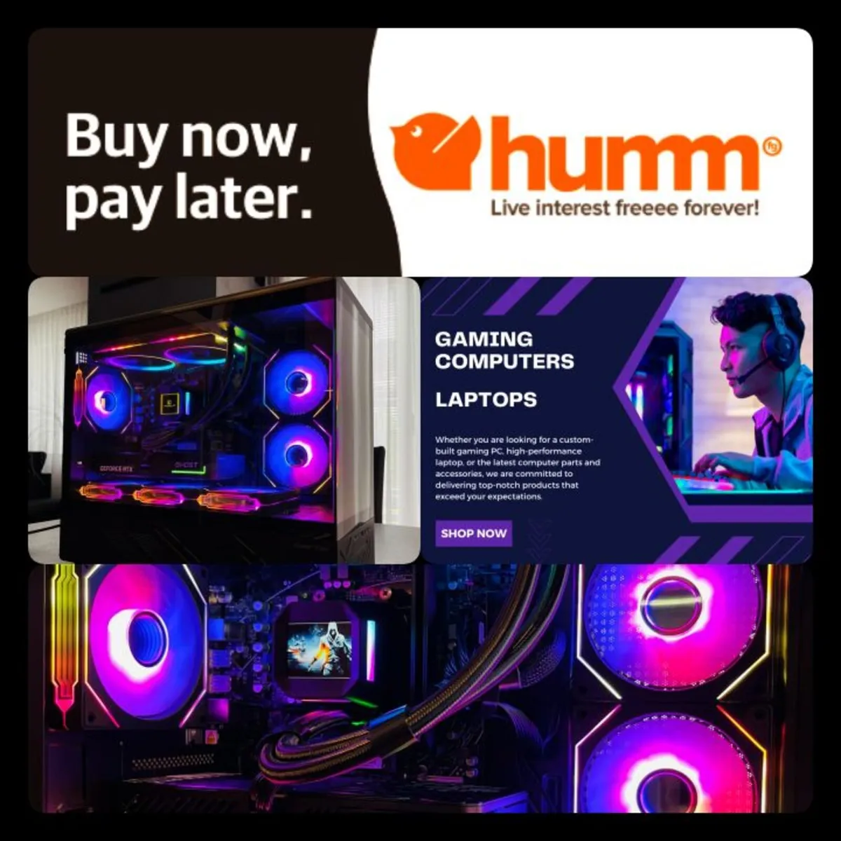 Gaming PC AMD Ryzen 5 7500F, RTX 5060 Ti 16GB - Image 1