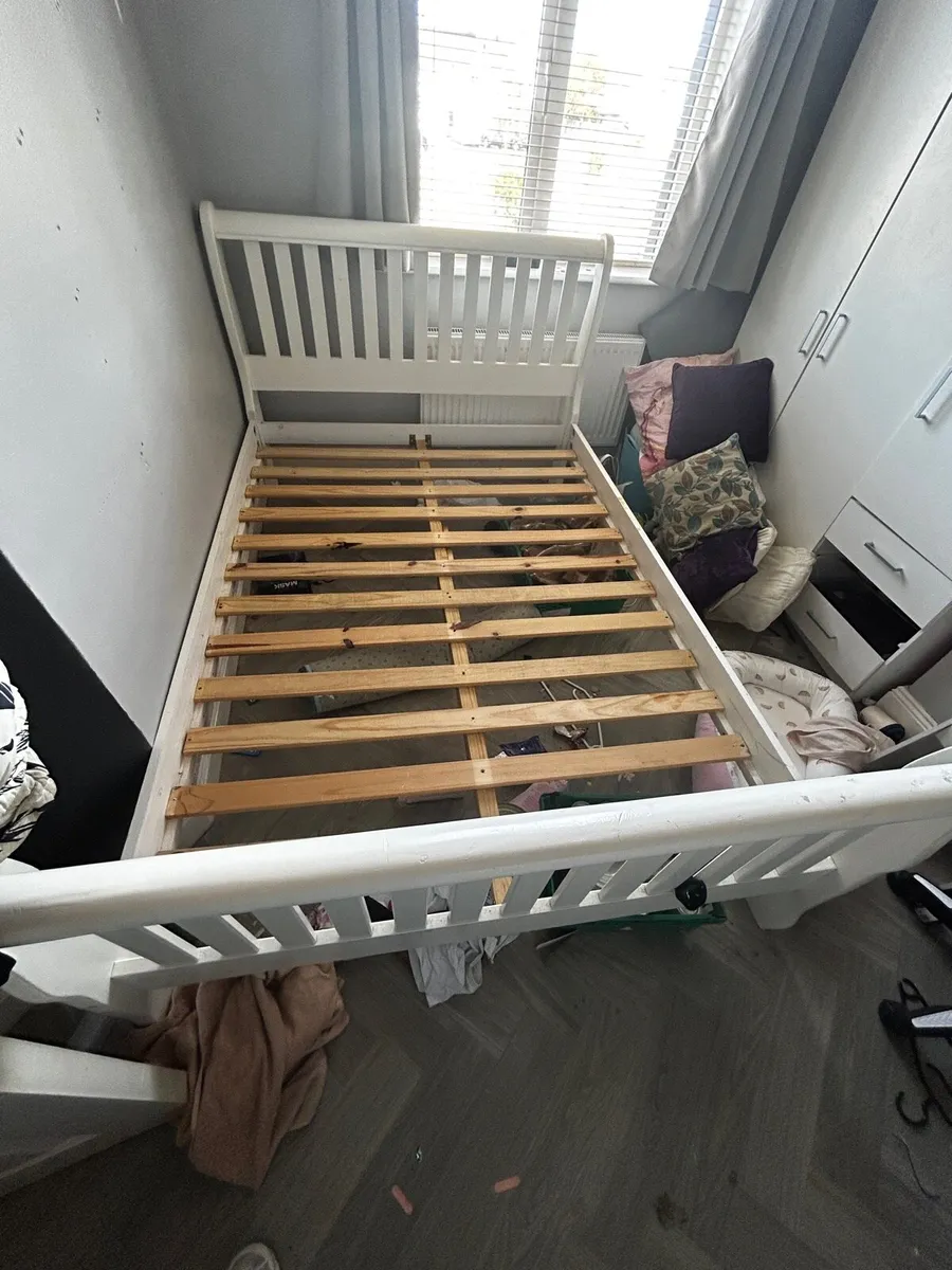 4ft X 6ft double mattress and bed frame - Image 2