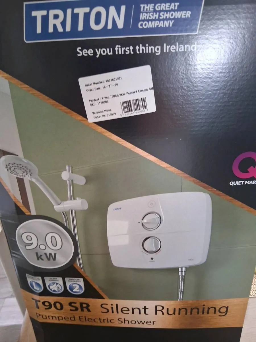 Triton t90sr pumped shower new in box
