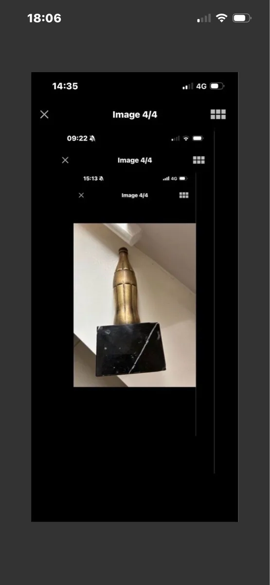 Rare Coca Cola Brass Bottle - Image 4