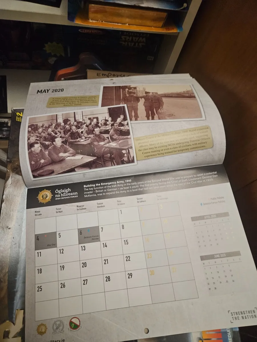 Irish Defence Forces Calendar Tge Emergency - Image 2
