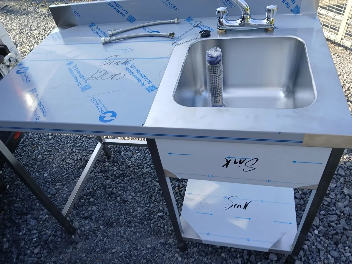 Staneless steel cabbinet sink unit complete - Image 3