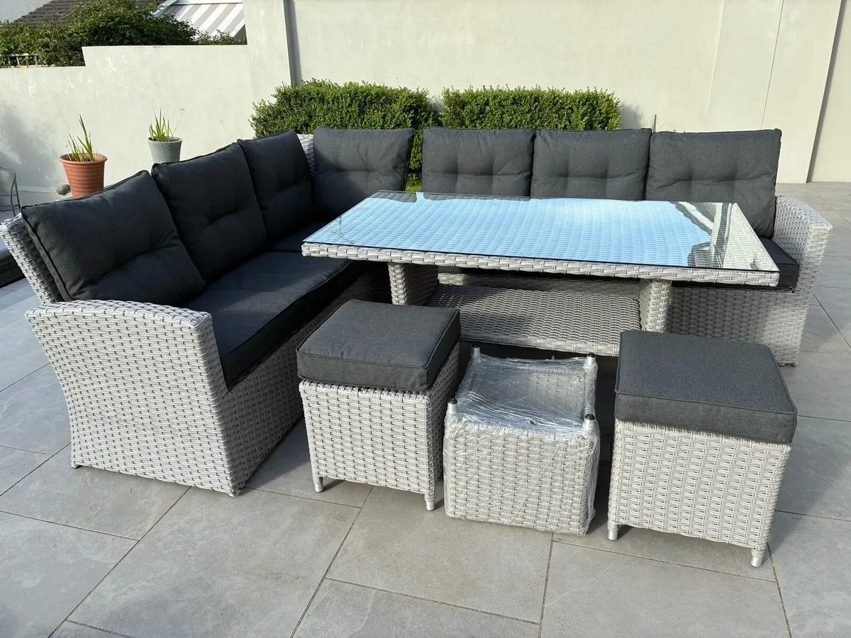 Ratheood Outdoor Corner Dining Set - Image 1