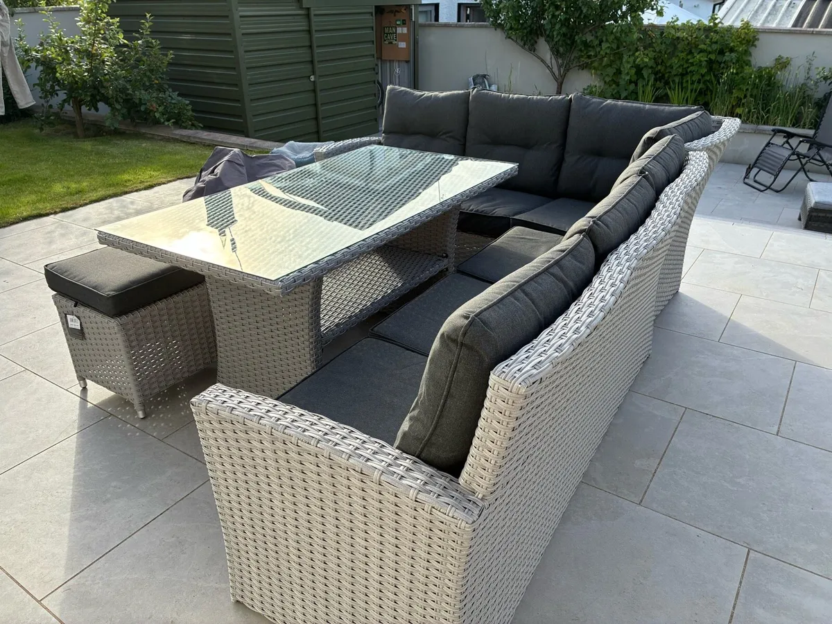 Ratheood Outdoor Corner Dining Set - Image 2
