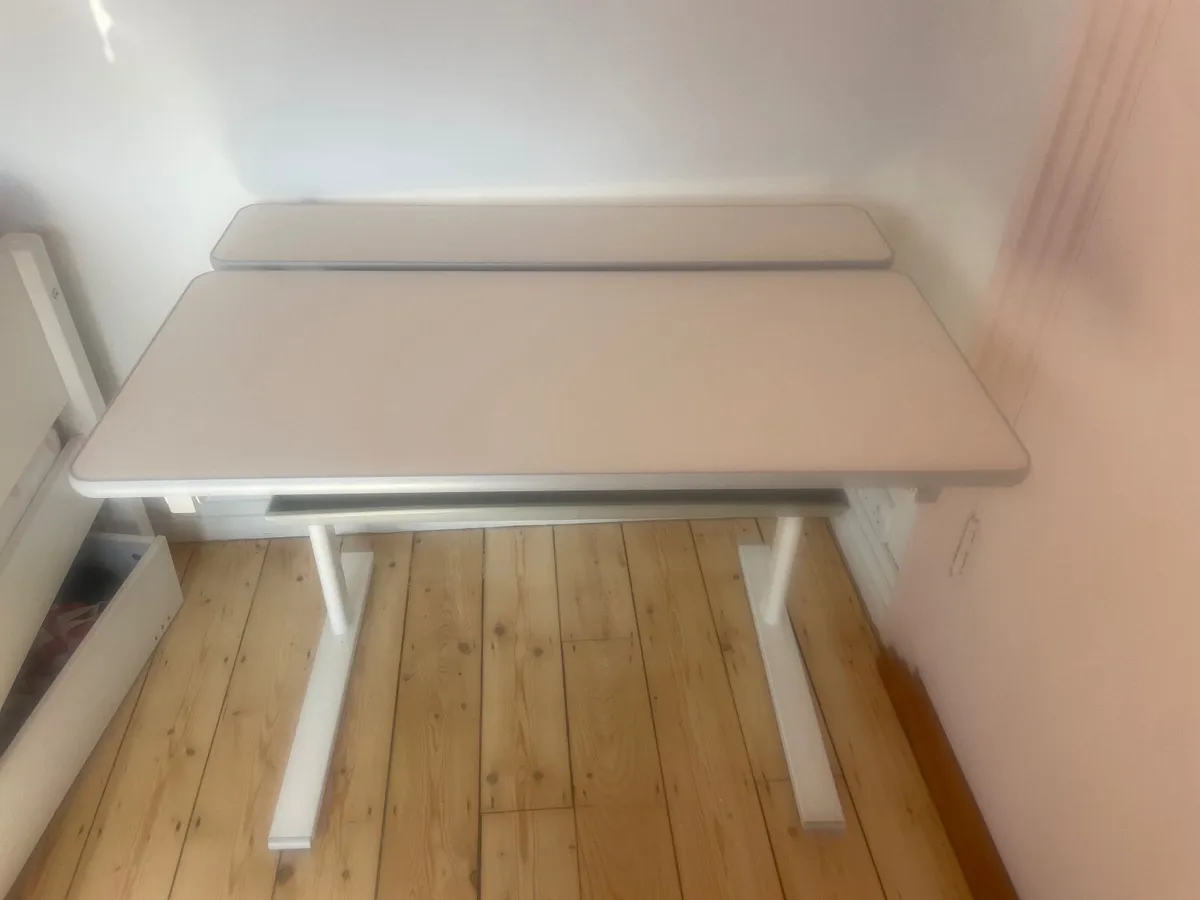 Adjustable height desk with drawer - Image 1