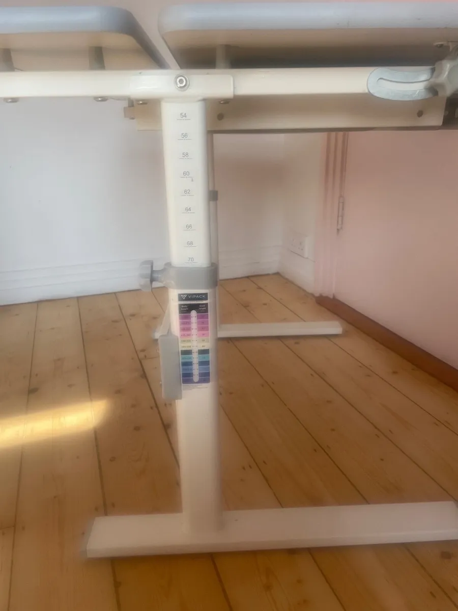 Adjustable height desk with drawer - Image 3
