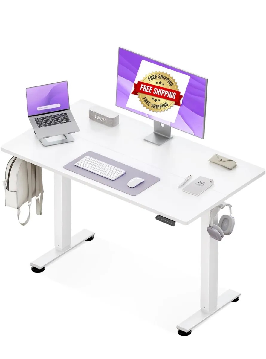 Electric Standing Desk, 120x60cm Height Adjustable - Image 1