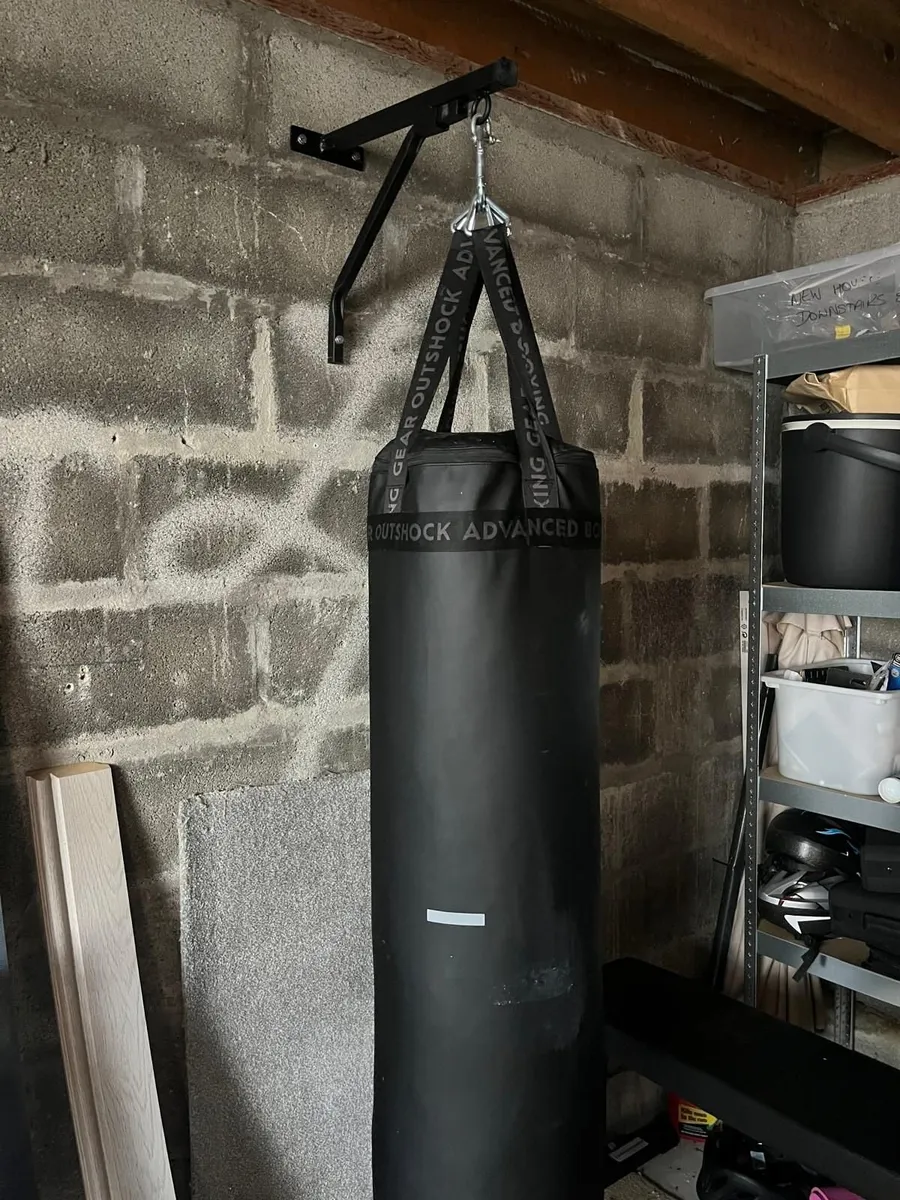 Heavy Punch Bag and Gloves - Image 1