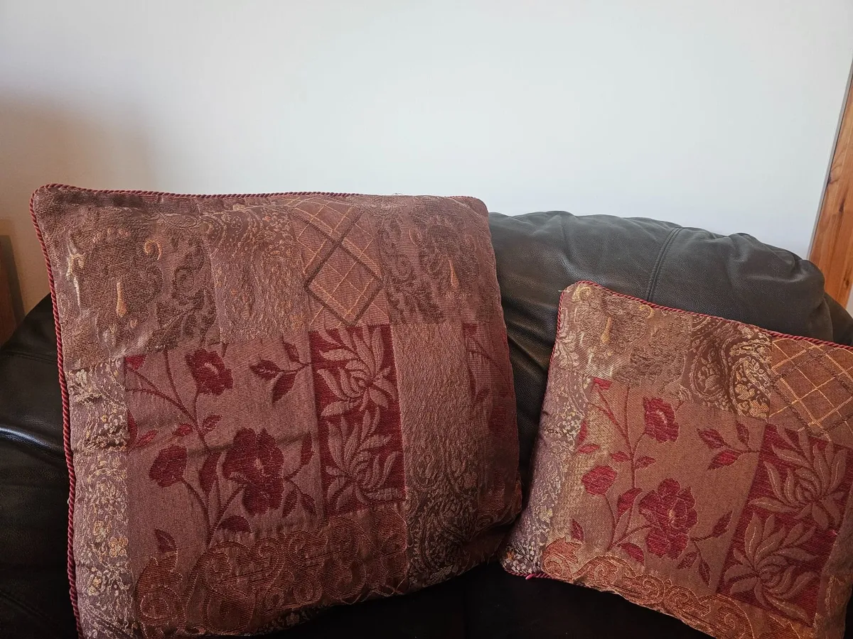 Selection of colour-coordinated cushions - Image 1